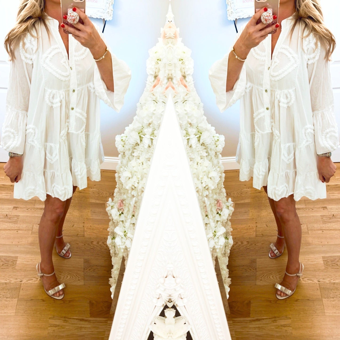 Heart Swing Style Tunic Dress