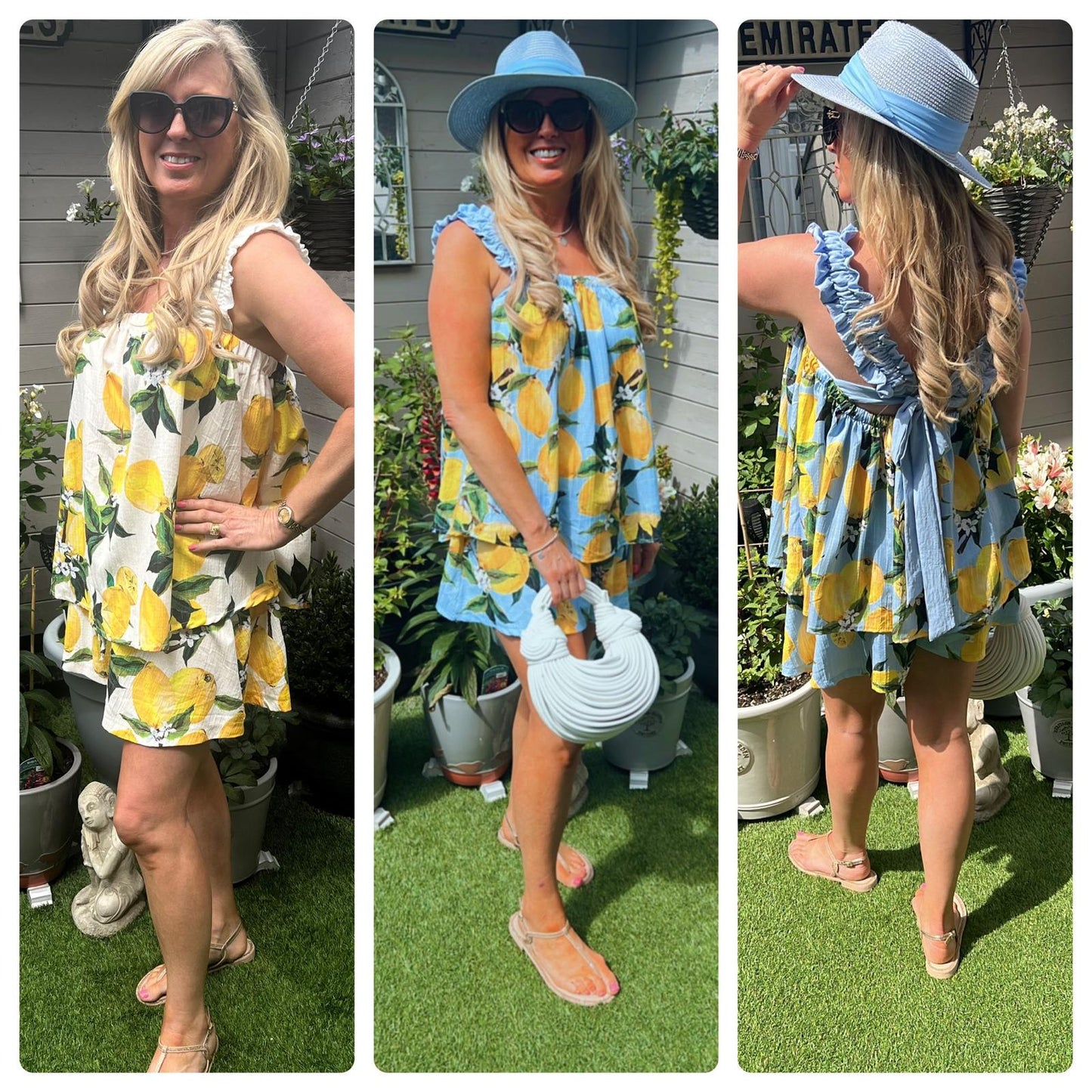Sleeveless Lemon Short Set Co-ord